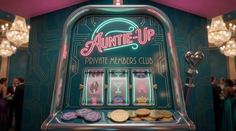 AUNTIE UP — The slot machine